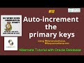 Hibernate Tutorial for beginners |  Auto-increment the primary keys using @GeneratedValue