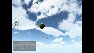 3D boids flocking algorithm demo, Unity 3D - w annotations