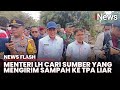 Menteri Lingkungan Hidup Hanif Faisol Tinjau Gunungan Sampah di TPA Liar Cinere