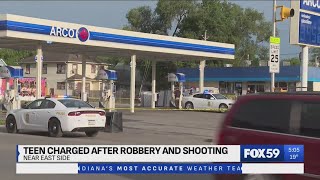 17-year-old is charged as an adult following robbery and shooting at Indy gas station