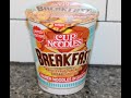 NISSIN Breakfast Maple Syrup Pancakes Sausage & Egg Cup Noodles Ramen Noodles in Sauce Review