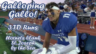 Holmdel 28 St Joseph by the Sea (NY) 0 | Week 1 Highlights | Jaden Gallo 3 TD runs