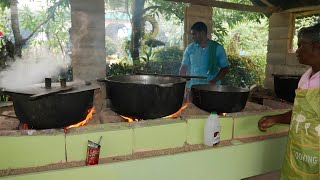 Comida Dominican del Campo, Cocinando una res en un campo dominicano