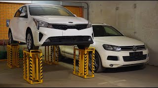 Hand powered car lift