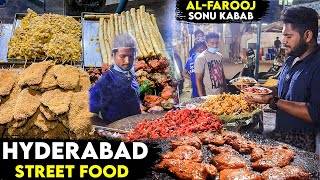 WHY HYDERABAD STREET FOODS ARE BEST- Al Farooj Sonu Kabab,Hussaini Alam