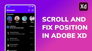 SCROLL IN ADOBE XD 2020. Learn how to scroll and fix element's position in ADOBE XD