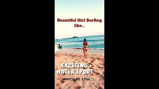 Surfinggirl beautiful#Surfinglike#shorts##Short#ytshorts#viral#@lastMinute21#@jeetpatil8276#surfing