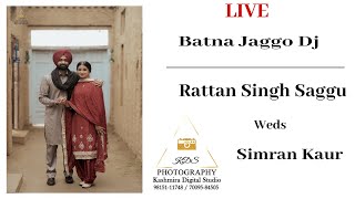 Live Rattan Singh Saggu With Simran Kaur || Batna Jaggo Dj || Live By ( K D S Photography ) Phillaur