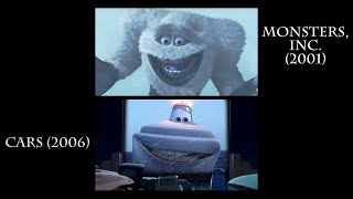 Cars Drive-In Parodies Comparison (Toy Story, A Bug's Life, Monsters Inc.)