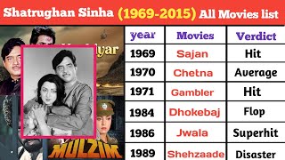 Shatrughan Sinha (1969- Sinha All Movies list | Shatrughan Sinha all movies list hit and Flop