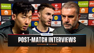 Son, Maddison \u0026 Ange react after Spurs UEL win! | Hoffenheim vs Tottenham | Post-Match Interviews