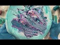 (1512) How to Drizzle and Swipe Technique, Acrylic Paint Pouring, Fluid Art