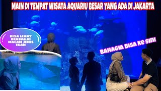 BAHAGIA AKHIRNYA KAMI BISA MAIN DI AQUARIUM LIHAT BERBAGAI MACAM IKAN, BERSAMA KAK DINDA,KAK ANGGA