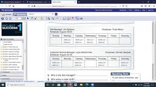 Beginning English, Reading a Work Schedule (page 55)