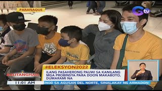 Ilang pasaherong pauwi sa kanilang mga probinsya para doon makaboto, dumarami na | BT