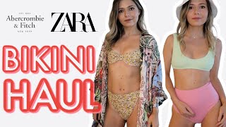 Bikini Try-On Haul | Zara and Abercrombie \u0026 Fitch (Summer 2021)