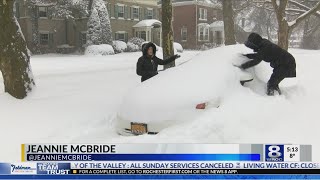 Rochester winter warriors shovel out after snow storm