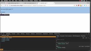 javascript: part1, console.log, getElementByID & innerHTML