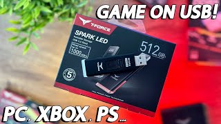 GAME ON AN USB! - T-FORCE SPARK LED USB3.2 Review