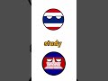 Thailand VS cambodia#countryballs #fypシ #animation #shorts