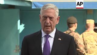 US Defence Secretary Mattis arrives at the DMZ