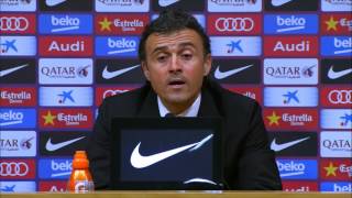 Luis Enrique: "Ich bin sehr zufrieden" | FC Barcelona - Atletico Madrid 1:0 | Copa del Rey