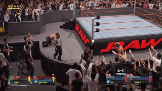 WWE 2K24 online: Randy orton & Jey Uso vs cody Rhodes & DeadBeat Dad (match 2)