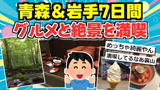 【旅スレ】人生初の青森＆岩手、7日間の旅【旅実況＆旅まとめ】