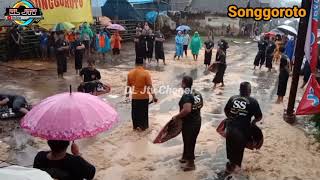 🔴 waspada ‼️ Amukan bomber songgoroto di tengah hujan badai❗ full Kalapan part 2 songgoroto ndampit