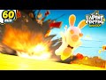 Lapin 007 sauve la lune ! - Compilation 1H | Les Lapins Crétins Invasion🐰 | Nouveaux épisodes HD