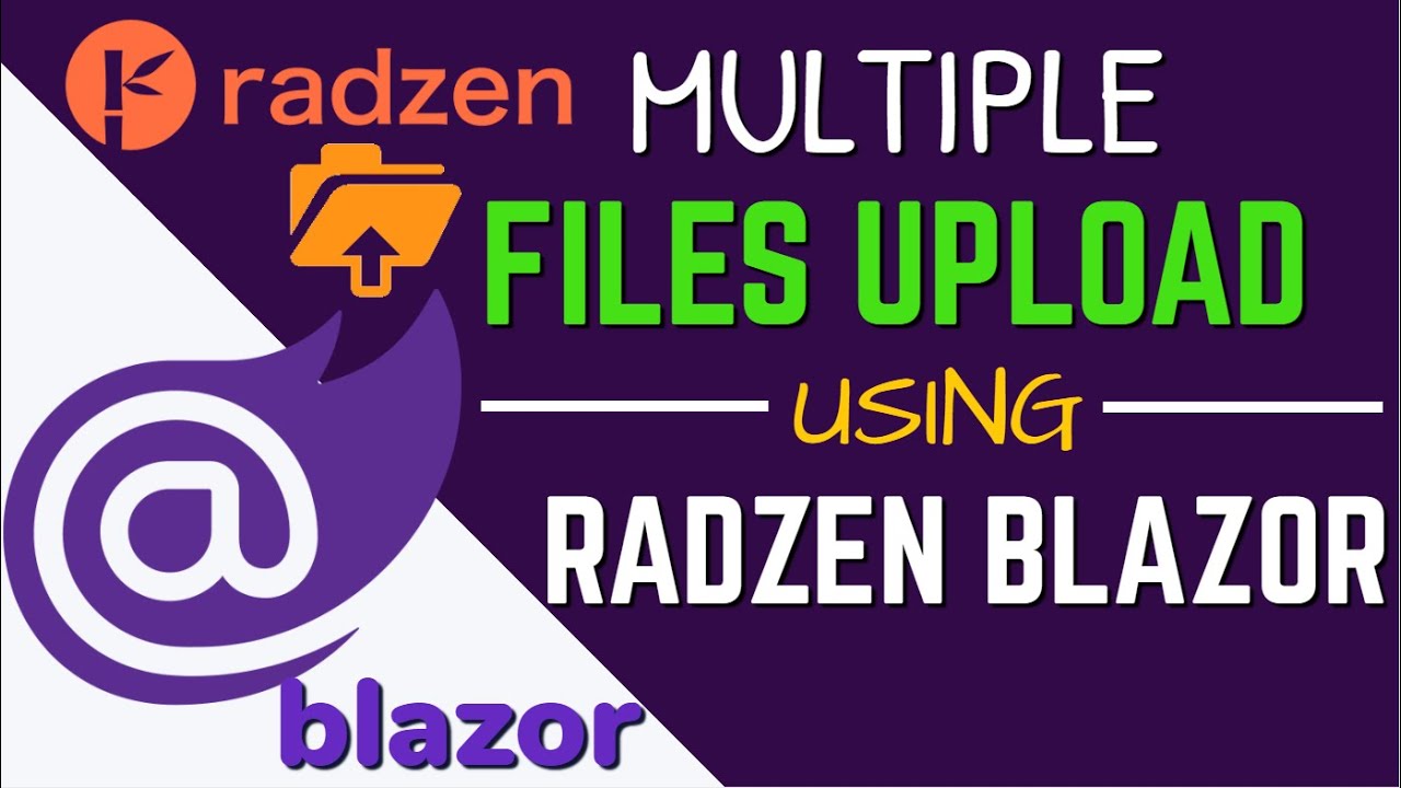 Multiple File Upload Using Radzen Blazor - YouTube