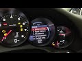 Porsche 911 (991.2) MFD Vehicle Menu Display Options