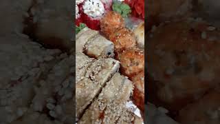 Мукбанг | ОБЖОР | Запечённые роллы🍣  #мукбанг #еда #mukbang #едаялюблютебя #rolls