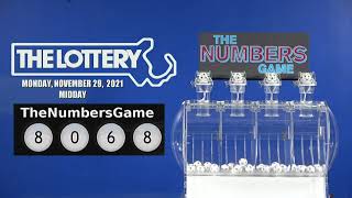 Midday Numbers Game Drawing: Monday, November 29, 2021