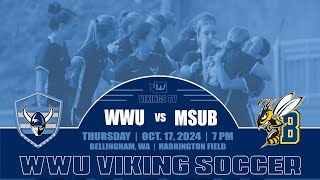 WS | WWU vs. MSU Billings (10/17/24, 7 pm)