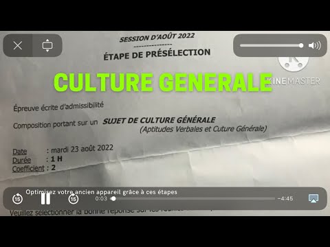 Correction Du Sujet De Culture Générale Et D’aptitude Verbale Cycle ...