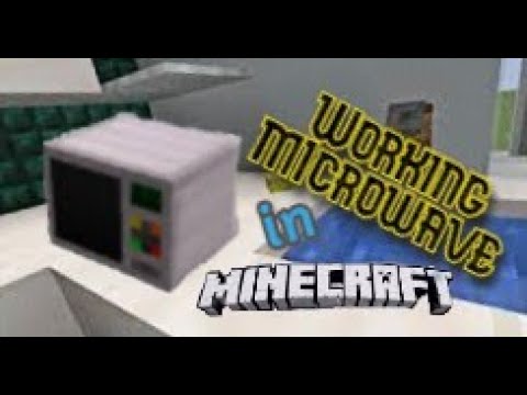 How To Make A Working Microwave In Minecraft Youtube