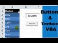Excel VBA ActiveX Controls #1 Worksheet Button and Textbox