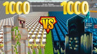 84 Iron Golame Vs 10 Warden In Minecraft |