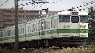 115系N33編成信越本線下り快速新潟行き3481M