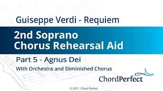 Verdi's Requiem Part 5 - Agnus Dei - 2nd Soprano Chorus Rehearsal Aid