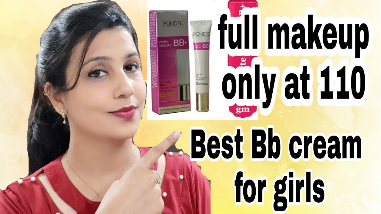 How To Apply BB CREAM On Face|EASY DEWY MAKEUP WITH BB CREAM|PONDS BB ...