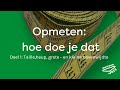 Maten nemen: taille, heup, grote- en kleine bovenwijdte.