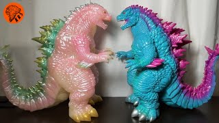 Mondo Godzilla Evolved Soft Vinyl toy DOUBLE REVIEW (Cherry Blossom and Hollow Earth Variants)