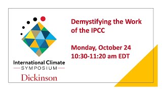 Demystifying the Work of the IPCC