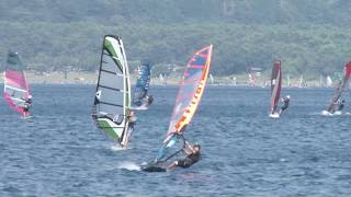 2019,8,11　ウインドサーフィンイン本栖湖Ｆａｎビーチ  2019,8,11 Windsurfing in Motoshu lake,Fan beach