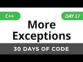 Day 17: More Exceptions - 30 Days of Code HackerRank Solutions