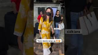 Kiara Advani spotted at Versova Jetty after Toxic movie shoot wrap up 🥰❤️ #itssidkiara #shorts