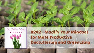 Modify Your Mindset for More Productive Decluttering and Organizing - The Clutter Fairy Weekly #242