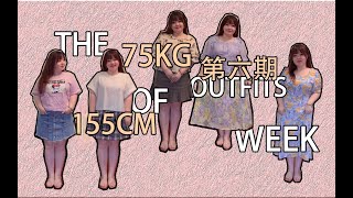 (⁎⁍̴̛ᴗ⁍̴̛⁎)大码女孩155cm 75kg穿搭第六期